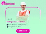 Prüfingenieur / Techniker (m/w/d) - Ludwigshafen (Rhein)