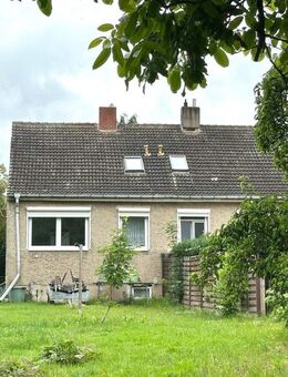 HORN IMMOBILIEN ++ Gellendin bei Anklam, kleine Doppelhaushälfte für fleißige Hände, ruhige Lage - Anklam