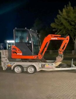 Minibagger Paket damt Anhänger - Berkenbrück