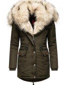 Navahoo Wintermantel Sweety Winterparka mit 2 Kunstpelz-Kapuzen