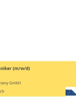 Servicetechniker (m/w/d) - Bickenbach (Hessen)