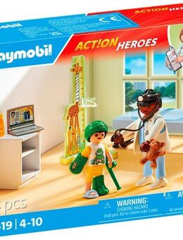 Playmobil® Kinderarzt mit Teddybär (71619), Action Heroes Konstruktions-Spielset, (28 St), Made in Europe