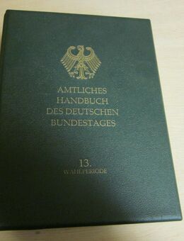 Bundestag 1995 13. Wahlperiode Amtliches Handbuch -Stand: 1995- - Mahlberg