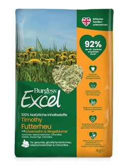 Burgess Excel Futterheu mit Löwenzahn und Ringelblume - 1 kg