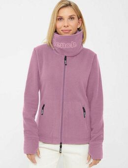 Bench. Fleecejacke FUNNEL (1-St) mit Glitzerstickerei