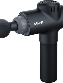 BEURER Massagepistole MG 180 kraftvolles Muskelmassagegerät mit 6 Aufsätzen, Massage-Gun mit 4 Intensitätsstufen, kraftvolle Triggerpunktmassage