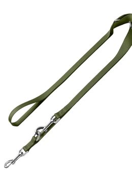 HUNTER Verstellbare Führleine London, olivgrün - 200 cm lang, 10 mm breit
