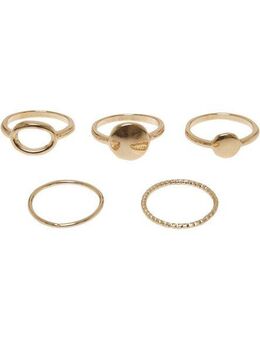 URBAN CLASSICS Ring-Set Urban Classics Unisex Basic Stacking Ring 5-Pack