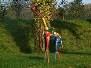 Giraffe „Soleil“ - 160 cm - Handgefertigtes Kunstwerk - Heek