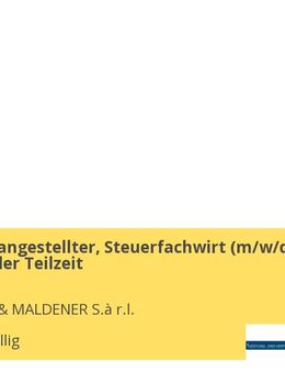 Steuerfachangestellter, Steuerfachwirt (m/w/d) - Vollzeit oder Teilzeit