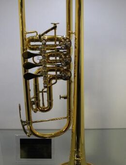 B & S Konzert - Trompete. Goldlack - Einzelanfertigung. mit Tonausgleichs - Trigger, Neuware / OVP - Hagenburg