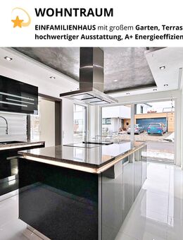 WOHNTRAUM - Einfamilienhaus mit großem Garten, Terrasse, 3 Balkonen und Doppelgarage - Wellendingen