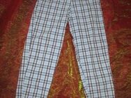 NEU * Original VINTAGE * Karo * Karotten * High Waist * Hose im Tartan- Style "Street One" Gr. 34/ XS * dunkel- hell- blau * weiß * - Riedlingen