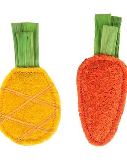 TIAKI Katzenspielzeug-Set Knisternde Früchte - 2er Pack