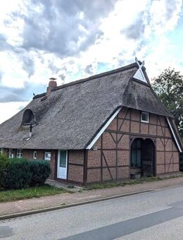 Grundbuch statt Sparbuch! 5,5 % Rendite: Historisches Reetdachhaus am Elbufer (vermietet) - Tespe