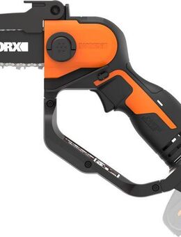 Worx Akku-Kettensäge WG324E.9, 12 cm Schwertlänge, Einhand Astsäge, 6,7m/s Kettengeschwindigkeit, ohne Akku und Ladegerät