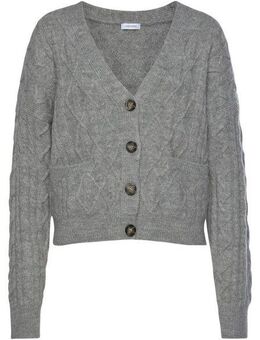 LASCANA Strickjacke mit Zopfmuster, kuschelweicher Cardigan, lässig