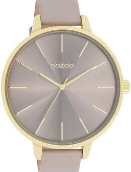 OOZOO Quarzuhr C11256, Armbanduhr, Damenuhr, Lederarmband, Ø 48mm