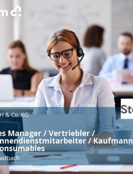 Inside Sales Manager / Vertriebler / Vertriebsinnendienstmitarbeiter / Kaufmann (m/w/d) Consumables - Mönchengladbach