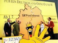 BRD: MiNr. 2344, 12.06.2003, "Post! 10 Jahre fünfstellige Postleitzahlen", Erinnerungsblatt (EB), Ersttags- / Sonderstempel - Brandenburg (Havel)