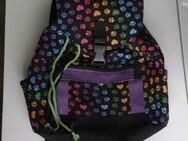 Rucksack bunte Pfötchen mit lila - Unna