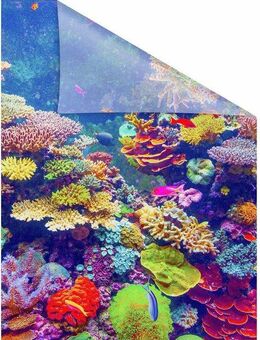 LICHTBLICK ORIGINAL Fensterfolie Aquarium, blickdicht, strukturiert, selbstklebend, Sichtschutz