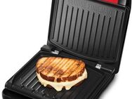 George Foreman Kontaktgrill Steel Familiy Fitnessgrill Rot 25040-56, 1650 W
