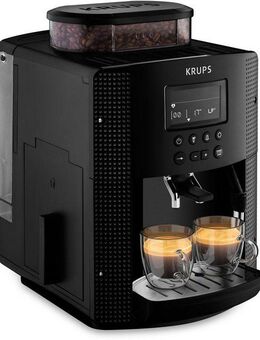 Krups Kaffeevollautomat EA8150, Arabica Display, LCD-Display, Speichermodus, Dampfdüse für Cappuccino