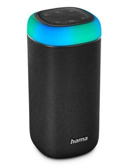 Hama Bluetooth Box LED 30 W Xtra Bass 360ᵒ Sound, wasserdicht nach IPX 4 Bluetooth-Lautsprecher Stereo (A2DP Bluetooth, AVRCP Bluetooth, HFP)