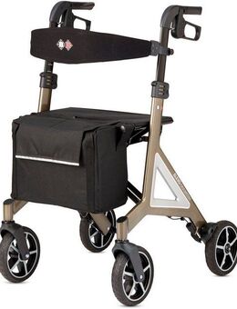 Bischoff & Bischoff Rollator Alevo Country Rollator, faltbar - für innen und außen, mit Profil-Bereifung, Sitzhöhe 58,5 cm