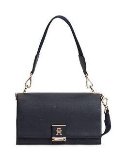 Tommy Hilfiger Umhängetasche TH HER MED CROSSOVER CORP, Damen Handtasche, Clutch, seitliche Besätzen in Tommy Farben