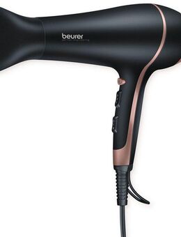BEURER Haartrockner HC 30 hochwertig verchromter Föhn mit extra starker Leistung, 2200 W, Fixierung des Stylings dank Kaltluftstufe