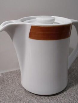 Seltmann Weiden Praktica Hotel Porzellan Kaffeekanne Kännchen weiß braun Gastroporzellan 3,- - Flensburg