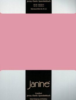 Janine Spannbettlaken ELASTIC 5002, Jersey-Elasthan, Gummizug: rundum, (1 Stück), für Matratzen bis 35 cm Höhe, 95% Baumwolle, hochwertig, langlebig