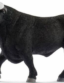Schleich® Spielfigur FARM WORLD, Schwarzer Stier (13875)