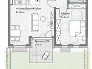 2-Zi.-Gartenwohnung mit gehobener Innenausstattung, Terrasse, EBK und Ladepunkt für e Auto in Haar - Haar