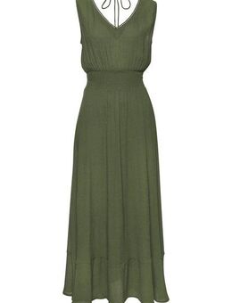 s.Oliver Maxikleid aus gekreppter Viskose zum Binden im Nacken, Sommerkleid, Strandkleid