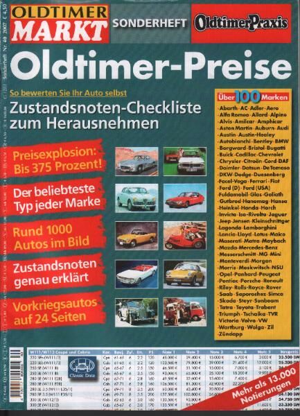 Oldtimer Markt kaufen / Oldtimer Markt gebraucht - dhd24.com