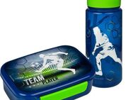 Scooli Lunchbox Brotzeitdose & Trinkflasche, Team Player, Kunststoff, (Set, 2-tlg), mit Trinkflasche