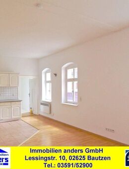 Moderne 1-Raum-Single-Wohnung mit Einbauküche - Bad mit Wanne und Dusche in Bautzen - Bautzen