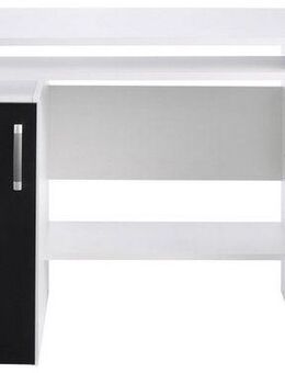 VOGL Möbelfabrik Schreibtisch Tim mit seitlich offenen Fächern & Tastaturauszug, Druckerablage, 1 Schublade, Breite 138 cm, Made in Germany