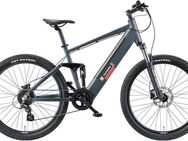 Telefunken E-Bike Mountainbike Aufsteiger M936, 8 Gang Shimano Altus Schaltwerk, Kettenschaltung, Heckmotor, 468 Wh, Pedelec, Elektrofahrrad, Damen, Herren, MTB, Fully