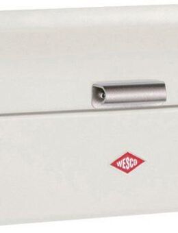 WESCO Brotkasten Grandy, Stahlblech, (1-tlg), Metallscharniere/Gummistopper Deckel+Boden /Lüftungslöcher / Griff