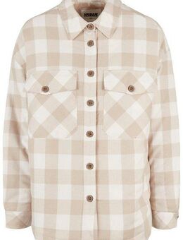 URBAN CLASSICS Allwetterjacke Urban Classics Damen Ladies Flanell Padded Overshirt (1-St)