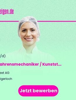 Verfahrensmechaniker / Kunststoff- und Kautschuktechnologe (m/w/d) - Haigerloch