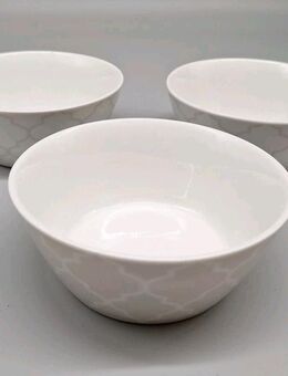 3 Stück Maisons du Monde Schälchen Porzellan Schale als Set 13cm breit 5,5cm hoc - Essen