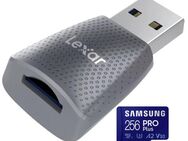 Speicherkartenleser Lexar MicroSD, USB 3.0 Typ A, Samsung PROPlus MicroSDXC 256GB mit einer Datenübertragung von bis zu 160MB/s, inkusive SD Adapter - Fürth