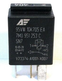 VW Relais Nr. 404 / 95VW10K705EA / 7M0951253C / V23374-A1001-X007- 12V - Biebesheim (Rhein)