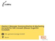 (Senior-) Manager Kommunikation & Marketing (m/w/d) für RAL Umwelt (Blauer Engel/EU Ecolabel) - Bonn