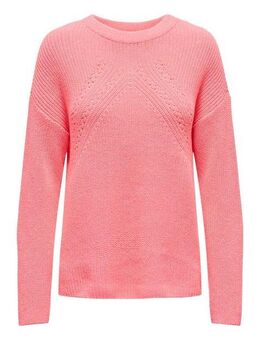 ONLY Rundhalspullover ONLBELLA LIFE LS DETAIL O-NECK CC KNT